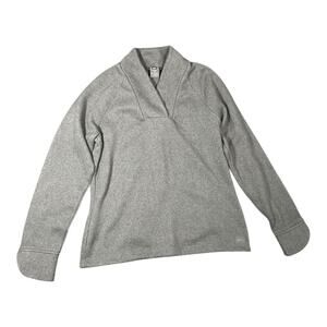 REI Women’s Grey V-Neck Fleece Pullover Size-Medium